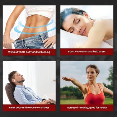 Віброплатформа EILISON Fitpro для фітнесу з петлями – повнотіловий тренажер для схуднення, лімфодренажу та відновлення (коричнева)