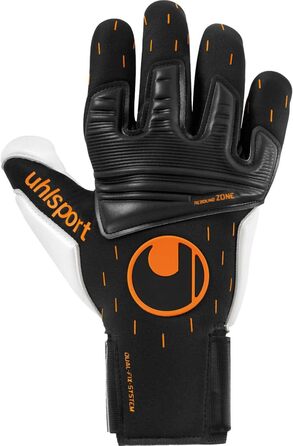 Воротарські рукавички Uhlsport Speed Contact Absolutgrip Reflex чорні/білі/помаранчеві, для дорослих, унісекс