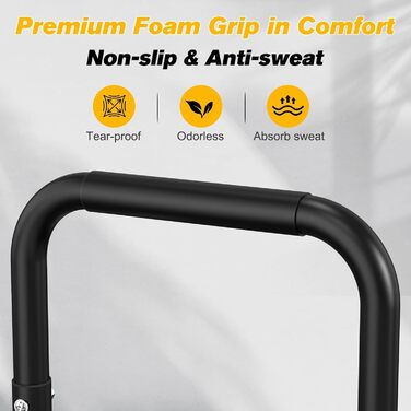 Стенд для віджимань та підтягувань RELIFE - регульована висота, чорний