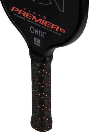 Падл для піклболу Onix Evoke Premier Pro Raw Carbon - Чорний (16 мм, Максимальний контроль)