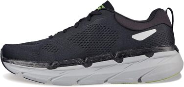 Чоловічі кросівки для бігу Skechers Max Cushioning Delta, чорний та лаймовий, розмір 45 EU, тканина