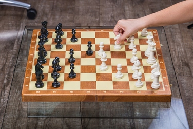 OUTLET — Шахи дерев'яні ТУРНІРНІ №6 Basic — 52 x 52 см