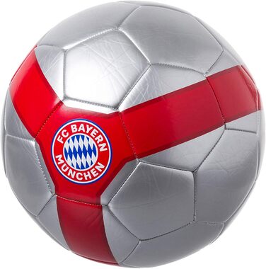 Футбольний м’яч FC Bayern München срібний, розмір 5
