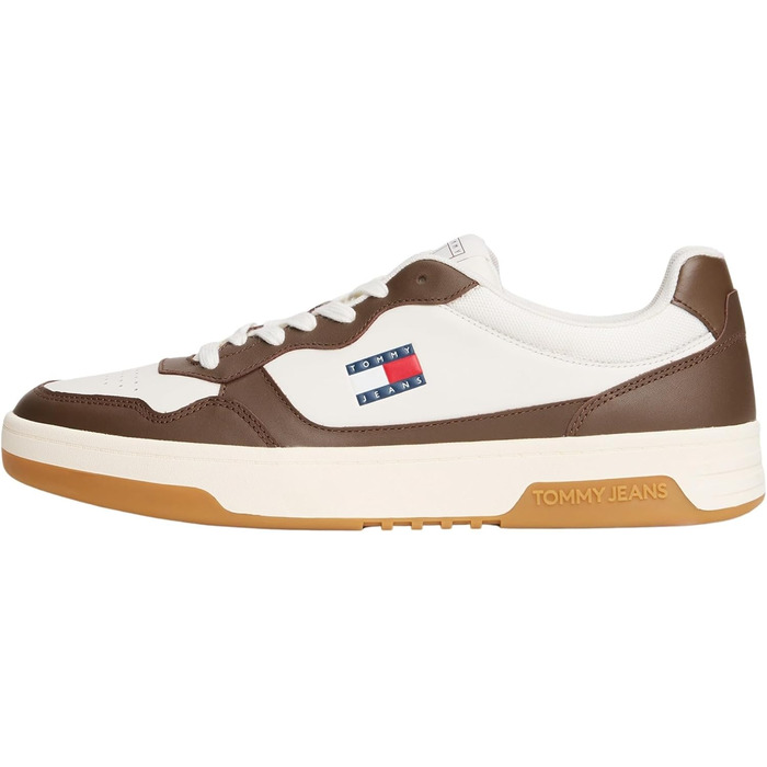 Чоловічі шкіряні кросівки Tommy Jeans TJM Cupsole ESS Em0em01443, білий, 41 EU