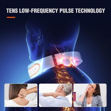 Електричний масажер для шиї та плечей з підігрівом та 4 режимами масажу