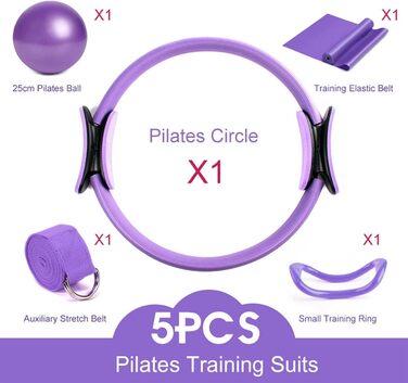 Набір для пілатесу Better Me: кільце та м'яч для дому, рожевий. Для ніг, рук та стегон, допомогає у схудненні.