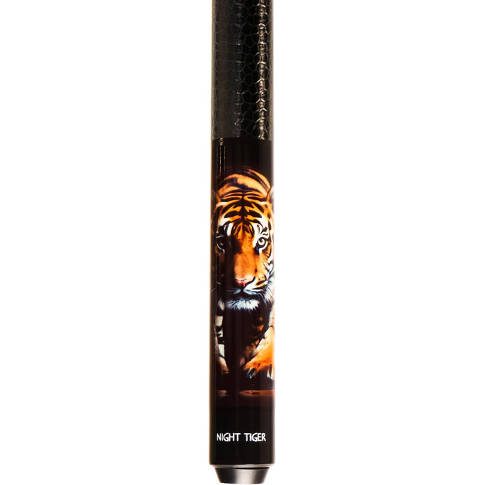 Більярдний кий Winsport Animal Collection Night Tiger з клейоним наконечником 12мм, клен, PU-шкіра