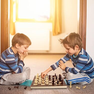 Шахи 3 в 1 дерев'яні преміум-якість: шахи, шашки, нарди. Складаний набір для дітей та дорослих, 29x29 см
