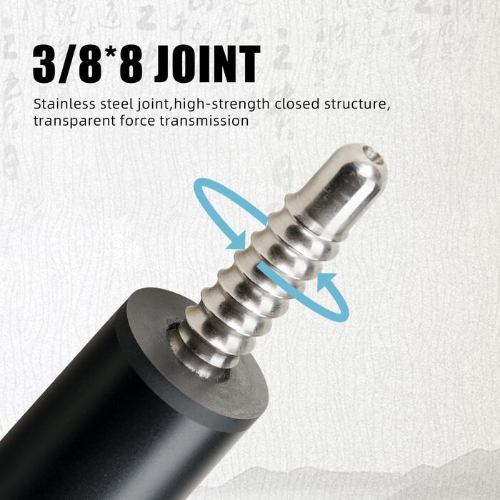 CRICAL Billardqueue з карбонового волокна, 12,5 мм наконечник, 147,3 см, професійний пул-стик для дорослих, повна карбонова технологія, низька деформація, комплект більярдних стиків