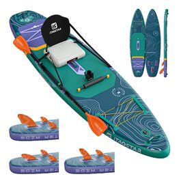 SUP-дошка iTAOSTAR Adventure 365x88/99 см, надувна, з сидінням, темно-зелена – для підлітків та дорослих