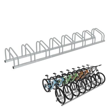 Підставка для велосипедів HENGMEI на 2 велосипеда, сталева, для шин 30-65 мм, монтаж на стіну/підлогу