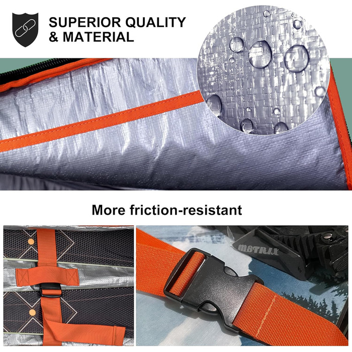 Сумка для гірськолижного спорядження Unigear Skitasche, чорна, 175 см