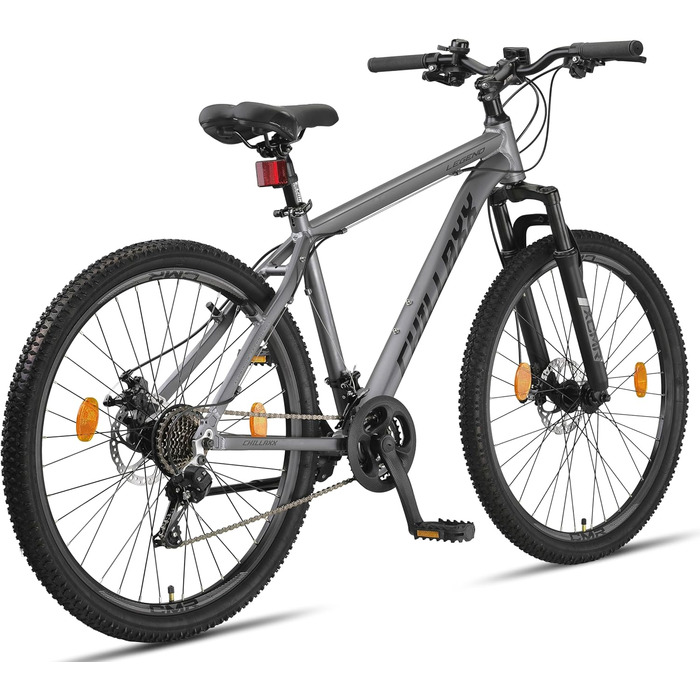 Гірський велосипед Chillaxx Bike Legend алюмінієвий, 24/26/27,5/29 дюймів, Shimano, 21 швидкість, для хлопців, дівчат, чоловіків та жінок