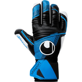 Воротарські рукавички Uhlsport Soft HN Comp для юніорів, чорні/синьо-флуоресцентні/білі, розмір 9.5