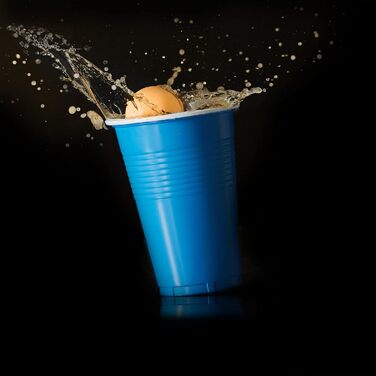 Пластикові м'ячі для Beer Pong Relaxdays, 288 шт, 38 мм, оранжеві, без малюнка, для пінг-понгу та настільного тенісу