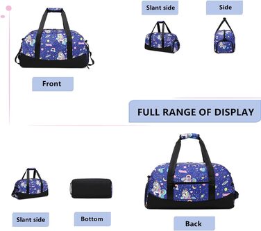 Дитяча спортивна сумка LMWZH з відділенням для взуття, водонепроникна, з мотивом єдинорога