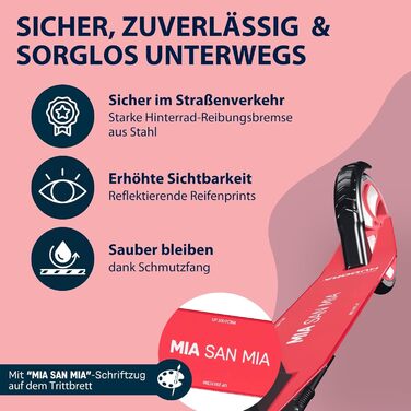 HUDORA BigWheel® 205 Advanced Scooter: Комфортний алюмінієвий самокат для ваги до 100 кг, регульована висота та складний дизайн - ідеальний для дітей, підлітків та дорослих