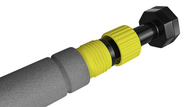 Турнік розсувний Hop-Sport HS-M050DP сіро-жовтий