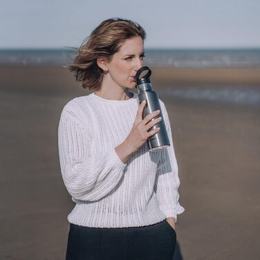 Термос-пляшка Super Sparrow з нержавіючої сталі - 350мл/500мл/620мл/750мл/1л - Без витоку, BPA-Free - Для дітей, спорту, школи, фітнесу - З 2 кришками