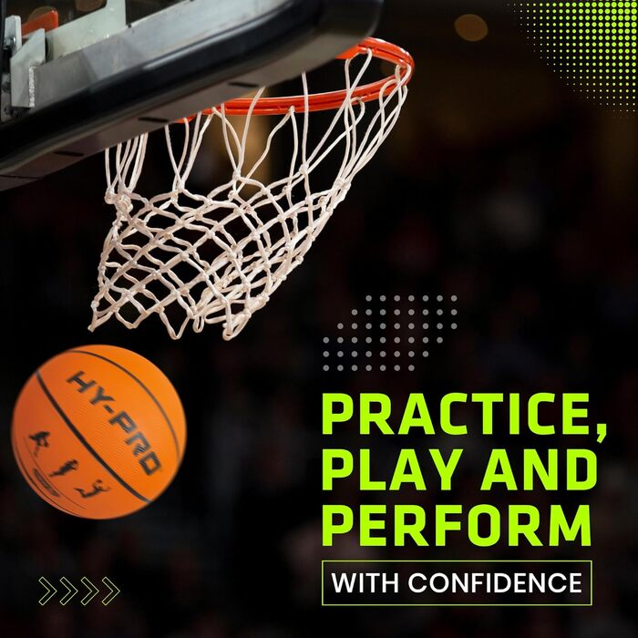 М'яч для баскетболу Hy-Pro, спортивний, тренувальний, помаранчевий, розмір 5