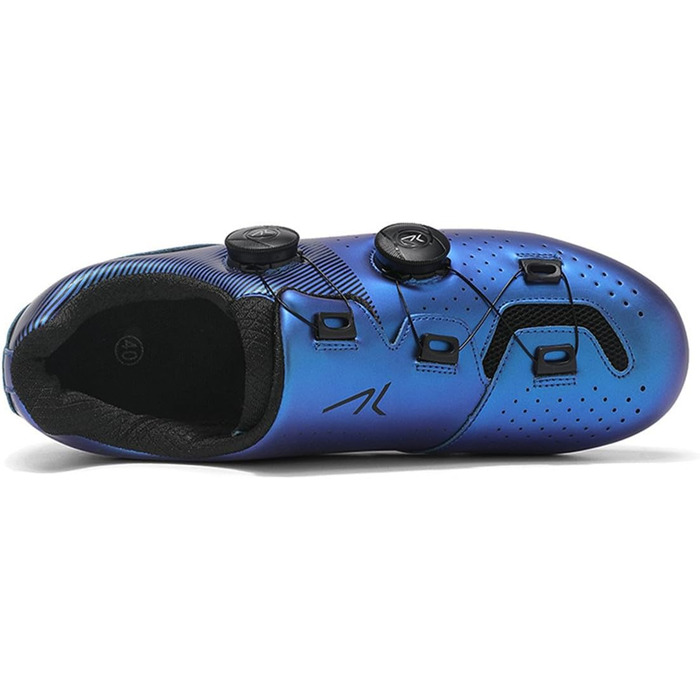 Велотуфлі SPD MTB для чоловіків та жінок. Раджосипальні туфлі для гірського велосипеда Adulta Unisex. Дихаючі велотуфлі для занять спортом в приміщенні та на вулиці (Блакитний, 40 EU)