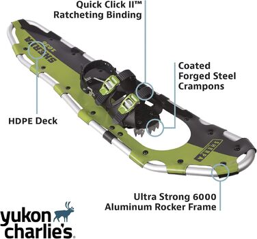 Снігоступи Yukon Charlie's Sherpa, набір 10 x 36 дюймів, для походів
