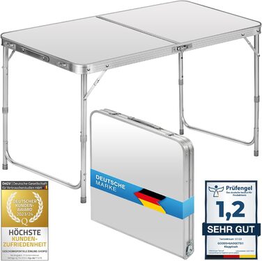 Складаний багатофункціональний стіл GOODS+GADGETS 120x60 см: для кемпінгу, ринку, саду, фестивалів