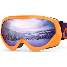 Дитяча лижна маска OutdoorMaster для хлопчиків і дівчаток, сумісна з шоломом, 100% UV-захист, VLT 30%