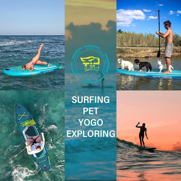 Надувна SUP-дошка TIGERXBANG з аксесуарами, мінімалістична дошка для веслування стоячи для дорослих і підлітків усіх рівнів