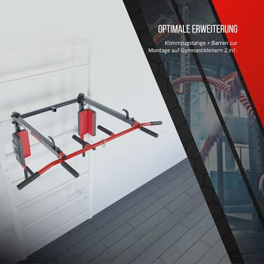 Турнік і станція для віджимань K-Sport для шведської стінки, силова станція з турніком і брусами, універсальний тренажер для підтягувань і віджимань, включає E-Book