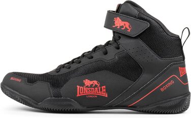 Боксерські боксерки Lonsdale Rufford біло-червоні (40 EU, чорний/червоний)