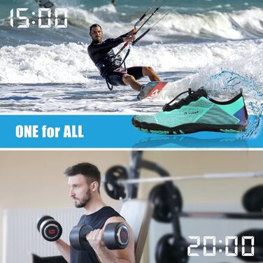 Взуття для плавання Mabove для жінок та чоловіків: шльопанці для плавання, пляжні шльопанці, шльопанці для водних видів спорту, розмір 37 EU, зелені