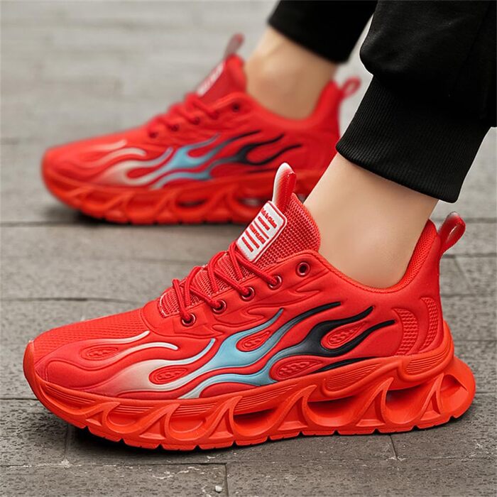 Кросівки для чоловіків та жінок, спортивні, для бігу та ходьби, з повітряною подушкою, дихаючі, розмір 39-46, білі (9189 Crot, 45 EU)