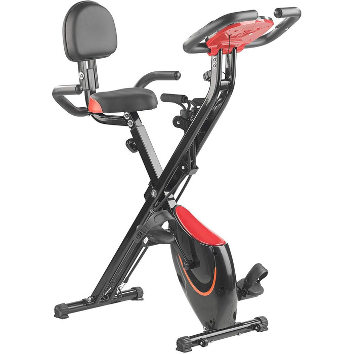 PEARL Sports 2-в-1 складаний орбітрек з еспандерами та тримачем для планшета, 2,5 кг маховик, для дому та літніх людей