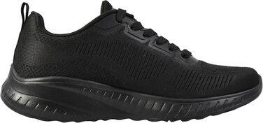 Жіночі кросівки Skechers Bob's Squad Chaos Face-Off, бежевий колір, текстиль (розмір 42 EU, Wide Fit, Black Engineered Knit Trim)