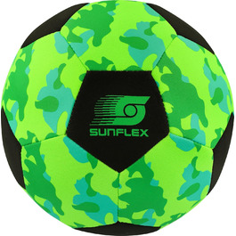 Неопреновий футбольний м'яч Sunflex Camo Green для пляжу, трави та води, м'який і міцний, для гри босоніж, для всіх вікових груп