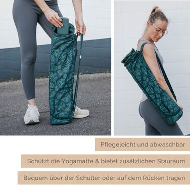 Сумка для йоги Bodhi ASANA з бавовни Maharaja Collection, для килимка та аксесуарів, різні розміри, з зовнішніми кишенями
