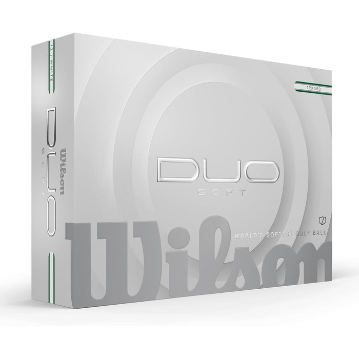 Гольф-кулі Wilson Duo Soft, білі/червоні (зелені/срібні)