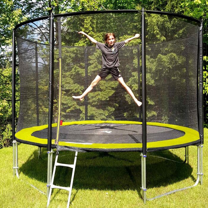 Трамплін для саду Outdoor FGOS Ø 366 см (жовто-чорний) - Комплект для дітей