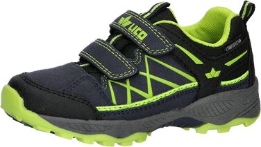 Дитячі кросівки для трейлраннінгу Lico Griffin Low V, 34 EU, темно-синій, чорний, лимонний