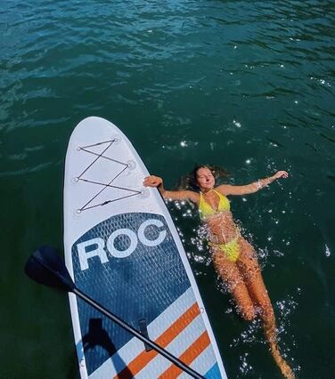 Надувний SUP-борд ROC з аксесуарами, широка та стійка платформа, неслизьке покриття для молоді та дорослих, Marineblau