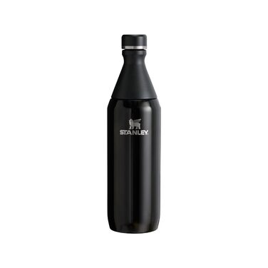 Термос Stanley 1913 All Day Slim 0.6л Чорний - нержавіюча сталь, зберігає холод до 6 год, лід до 11 год, без BPA, герметичний, можна мити в посудомийці