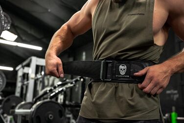 Пояс для важкої атлетики Gymreapers, 4-дюймовий неопрений, з металевою пряжкою, для бодібілдингу, пауерліфтингу, кроссфіту, регульована олімпійська підтримка спини