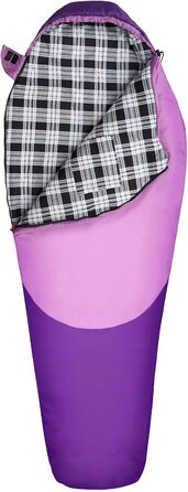 Спальний мішок WKFAMOUT Mumienschlafsack Outdoor -12°C-0°C, 500GSM, фліс, 3-4 сезони, для дорослих та дітей, для кемпінгу та подорожей