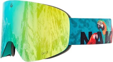 Лижна маска NAKED Optics TROOP EVO з змінними лінзами для чоловіків і жінок, сноуборд маска для поганої погоди, антифог, Papageil