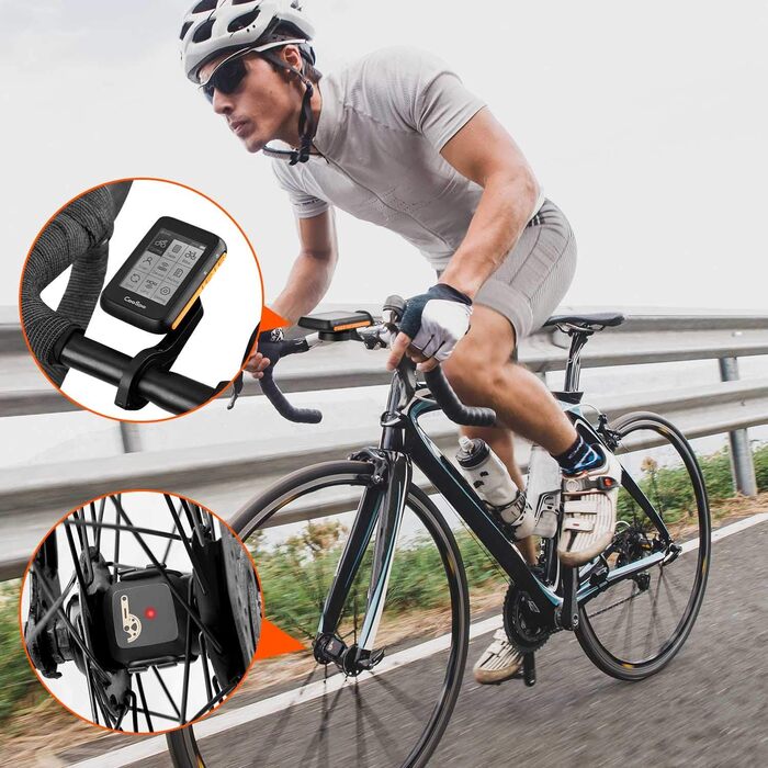 Велокомп'ютер COOSPO BC200 GPS Bluetooth 5.0 ANT+ з LCD екраном 2.4