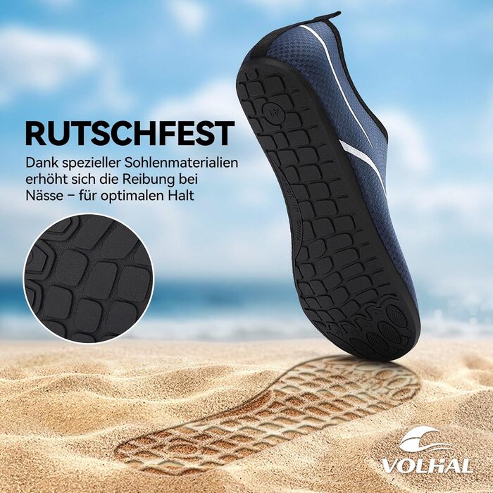 Чоловічі та жіночі водяні черевики для плавання та серфінгу. Дихаючі, швидковисихаючі, унісекс (35 EU, синій)