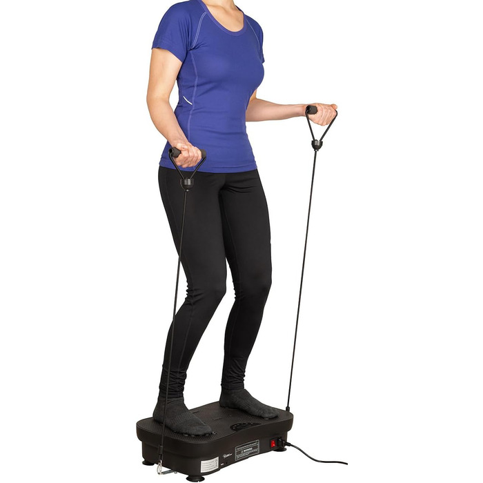 Віброплатформа Newgen Medicals з Bluetooth та динаміками: 180 рівнів, LED-дисплей для фітнесу та м'язового тренування