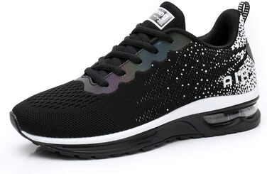AFFINEST Легкі кросівки для бігу та спорту жіночі, чорні, сітка, антиковзаюча підошва, амортизація, розмір 42 EU