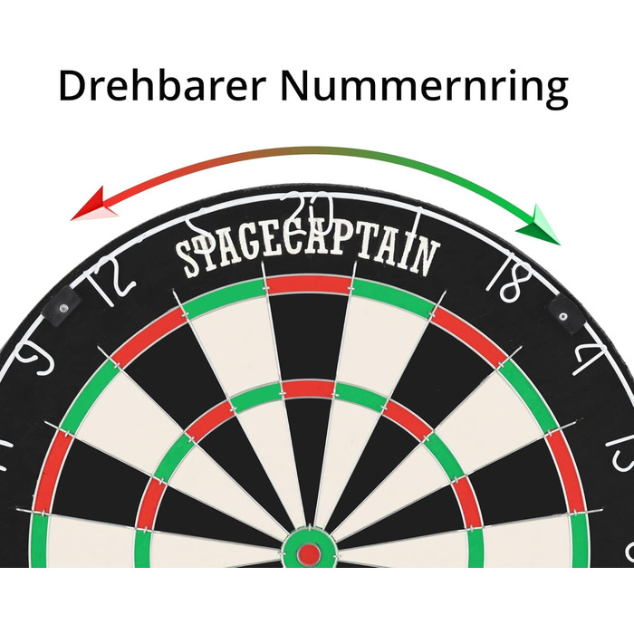 Дартс шафа Stagecaptain DBC-1775 BK Bullseye з мішенню та дротиками — дерев'яний дартс-кабінет з професійною стілдард мішенню, надтонкими дротами, 6 дротиками та 4 комплектами оперень